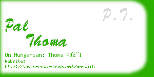 pal thoma business card